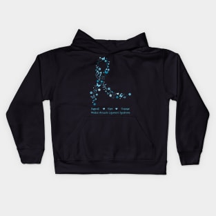 Hope Ribbon (MALS) Kids Hoodie